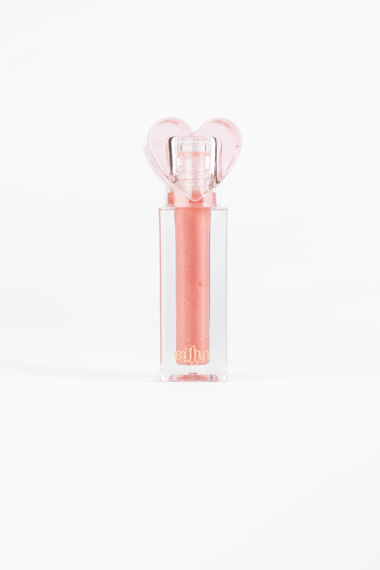 Mrs Ertha GLIMMIES - FLAVORED VEGAN LIP GLOSS -Glitter Pink Strawberrie